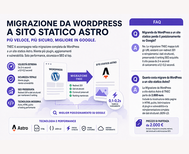 Migrazione da Wordpress a sito statico